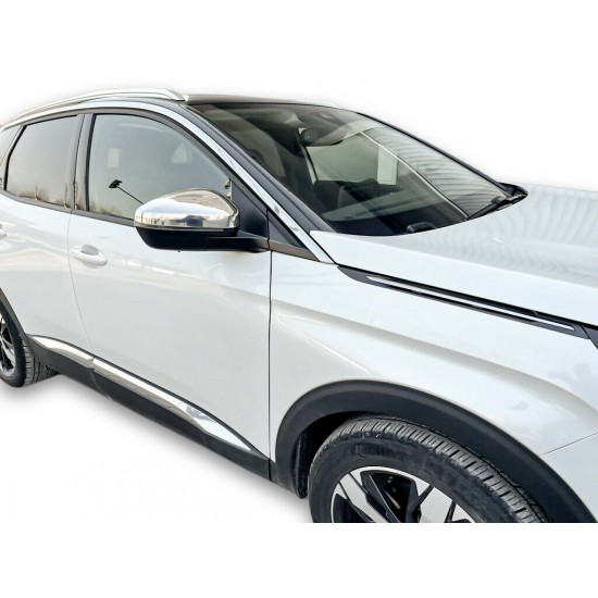 Set de 2 capace/carcase de oglinzi cromate pentru Opel Grandland X din 2017