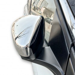 Set de 2 capace/carcase de oglinzi cromate pentru Peugeot 3008 II din 2016, Peugeot 5008 II din 2016