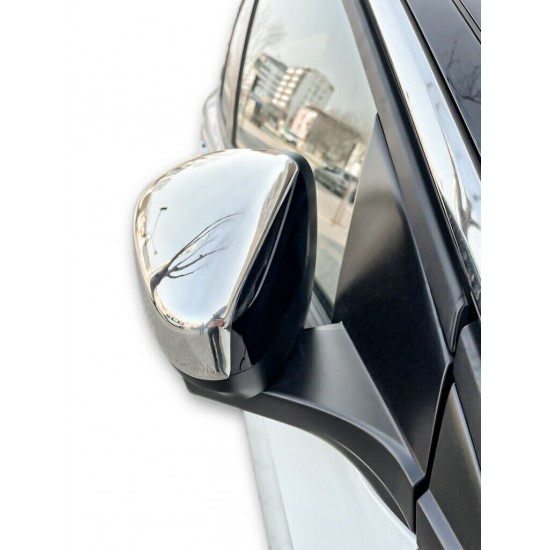 Set de 2 capace/carcase de oglinzi cromate pentru Opel Grandland X din 2017