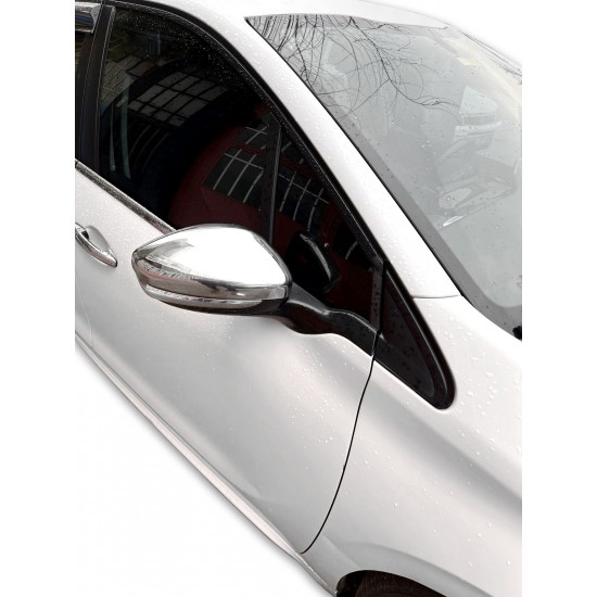 Capace/carcase de oglinzi cromate pentru Peugeot 208 I, II din 2012, Peugeot 2008 I, II din 2013, 508 II din 2018