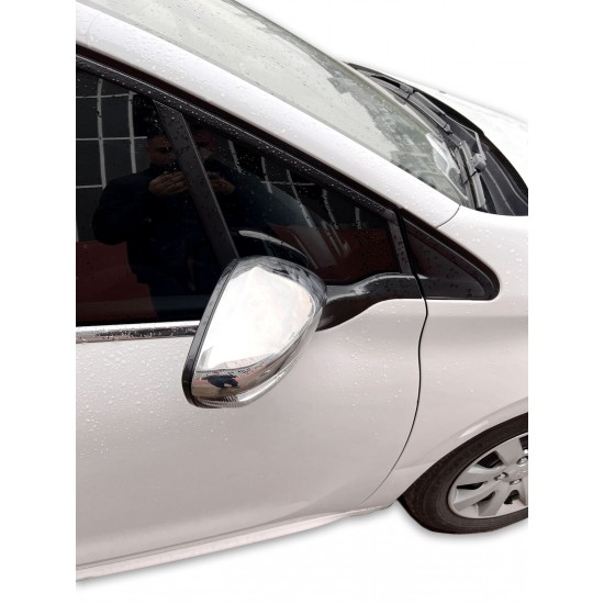 Capace/carcase de oglinzi cromate pentru Peugeot 208 I, II din 2012, Peugeot 2008 I, II din 2013, 508 II din 2018