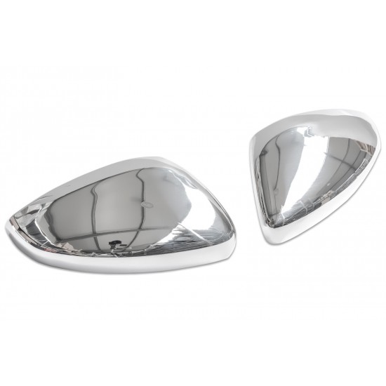 Capace/carcase de oglinzi cromate pentru Peugeot 208 I, II din 2012, Peugeot 2008 I, II din 2013, 508 II din 2018