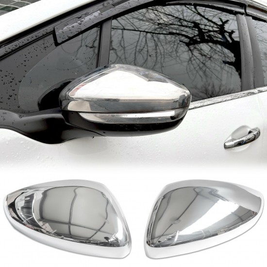 Capace/carcase de oglinzi cromate pentru Peugeot 208 I, II din 2012, Peugeot 2008 I, II din 2013, 508 II din 2018