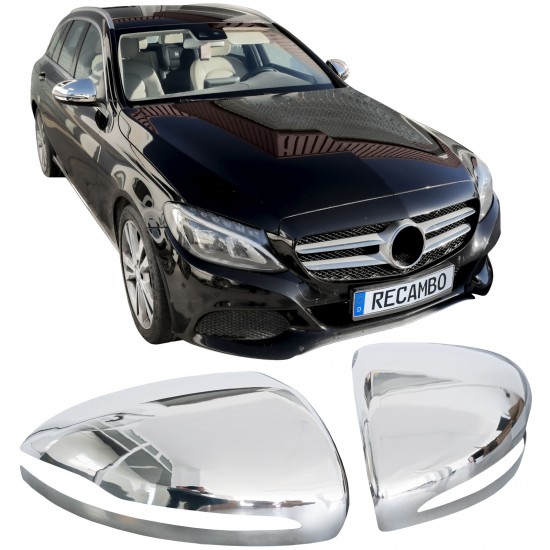 Capace de oglinzi cromate pentru Mercedes C-Class C205, A205, E-Class W213, S213, All Terrain X213, E-Class Coupe C238, S-Class Coupe C217, GLA X156, S-Class Cabrio A217