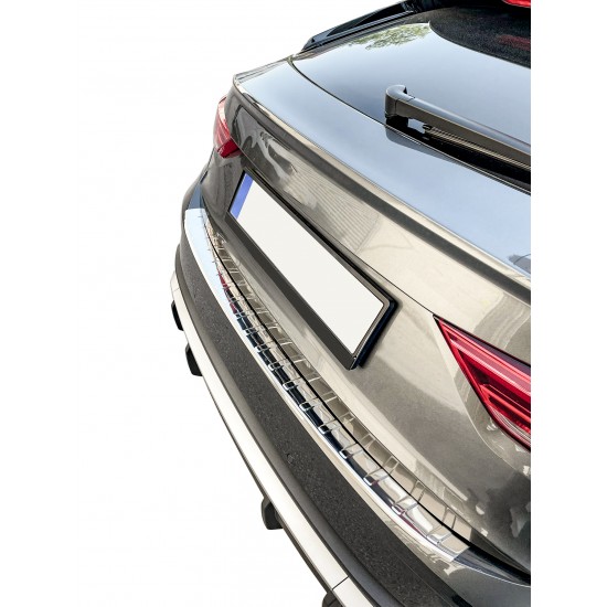 Ornament protectie portbagaj/bara spate cromat pentru Audi Q3 Sportback din 2019