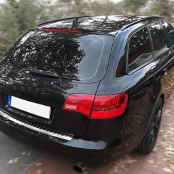 Ornament protectie bara spate/portbagaj Crom AUDI  A6 C6 4F 2005-2011 Break / Avant / Combi
