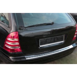Ornament protectie bara spate/portbagaj crom Mercedes C-Class S203 T-Model break 2001-2007