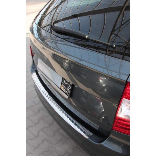 Ornament protectie bara spate/portbagaj crom SKODA Superb 2 Combi/Break 2008-2015