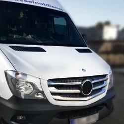 Ornamente crom grila/masca fata pentru Mercedes Sprinter W906 Facelift 2013-2018