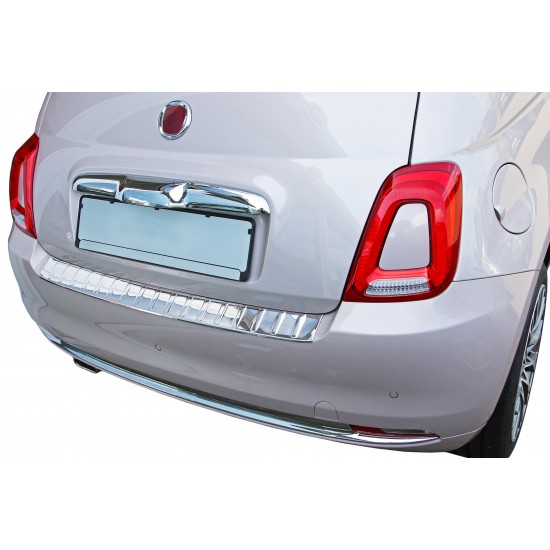 Ornament protectie bara spate/portbagaj crom Fiat 500 Facelift/ 500c Cabrio 2016-prezent