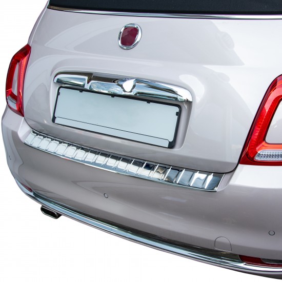 Ornament protectie bara spate/portbagaj Fiat 500 Facelift/500C Cabrio 2016-prezent MAT