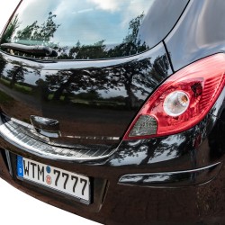 Ornament protectie bara spate/portbagaj crom Opel Corsa D 2006-2014