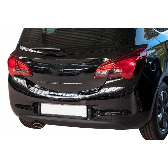 Ornament protectie bara spate/portbagaj Crom Opel Corsa E 2014-2019