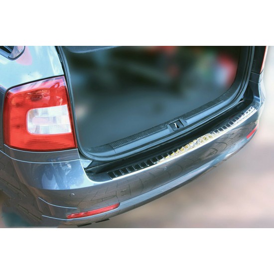 Ornament protectie bara spate/portbagaj crom Skoda Octavia 2 Combi/Break 2005-2013