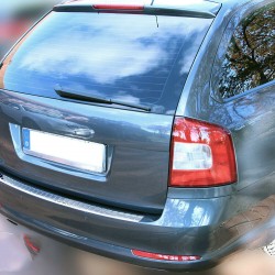 Ornament protectie bara spate/portbagaj crom Skoda Octavia 2 Combi/Break 2005-2013