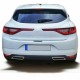 Ornamente cromate pentru bara spate/evacuare/tobe Renault Megane 4, VI din 2016