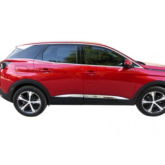 Ornamente crom bandouri usi/portiere Peugeot 3008 II din 2016