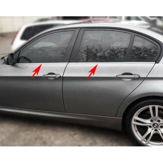 Chedere cromate usi/geamuri BMW seria 3 E90 2005-2011