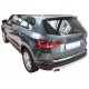 Set de 2 protectii bara spate si interior portbagaj cromat premium pentru Seat Ateca din 2016