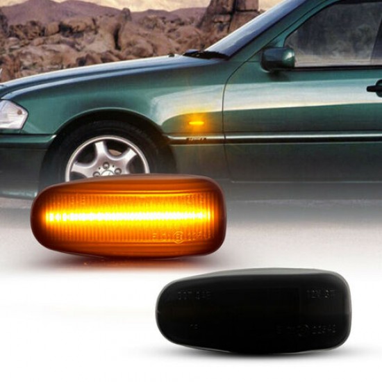 Lampi  semnalizare aripa laterala LED fumurii Mercedes Vito W638, V-Class W638, SLK, Vaneo, Sprinter, CLK, E-Class