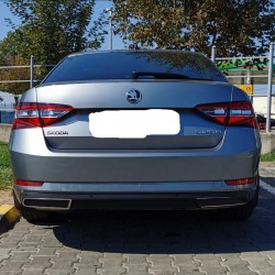 Ornamente cromate bara spate, pentru evacuare/tobe Skoda Superb III din 2015