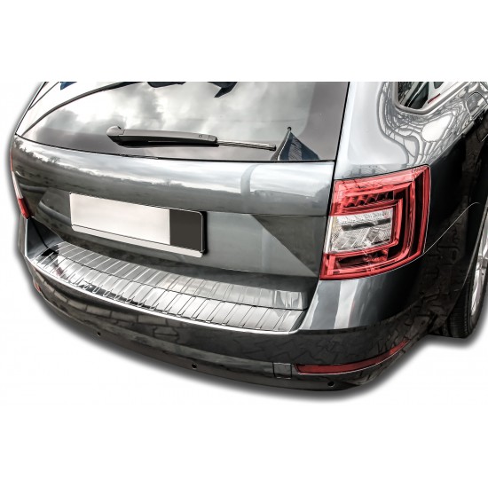 Ornament protectie bara spate/portbagaj crom Skoda Octavia 3 Break/Combi Facelift 2017-2020
