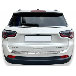 Ornament protectie bara spate/portbagaj crom Jeep Compass II din 2017