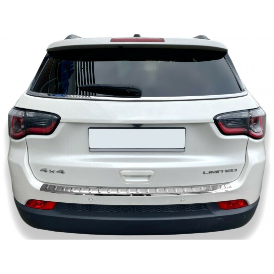 Ornament protectie bara spate/portbagaj crom Jeep Compass II din 2017