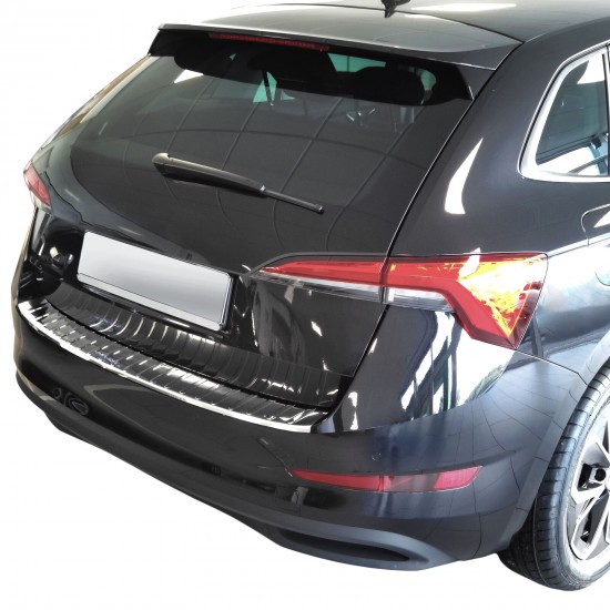 Ornament protectie bara spate/portbagaj crom Skoda Scala din 2018