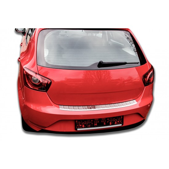 Ornament protectie bara spate/portbagaj crom Seat Ibiza hatchback in 4 usi 2012-2017
