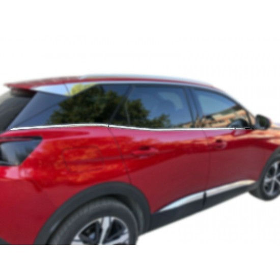 Ornamente chedere geamuri usi crom Peugeot 3008 II din 2016