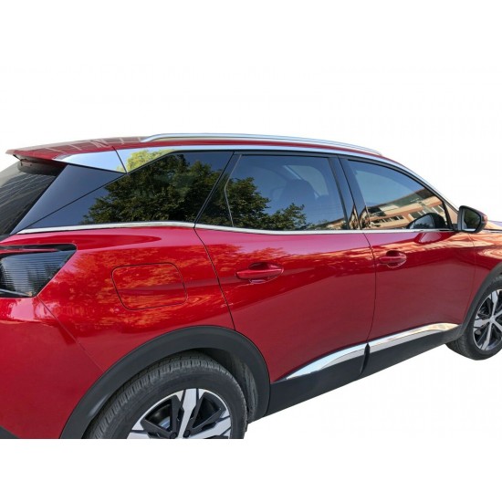 Ornamente chedere geamuri usi crom Peugeot 3008 II din 2016