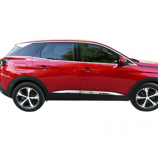 Ornamente chedere geamuri usi crom Peugeot 3008 II din 2016