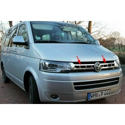 Ornamente crom bara fata, grila/radiator VW T5 Facelift din 09.09.2009-2015
