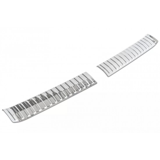 Set de 2 ornamente protectie portbagaj interior cromate pentru Skoda Kamiq din 2019
