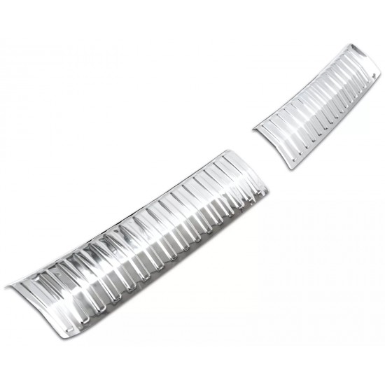 Set de 2 ornamente protectie portbagaj interior cromate pentru Skoda Kamiq din 2019