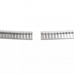Set de 2 ornamente protectie portbagaj interior cromate pentru Skoda Kamiq din 2019