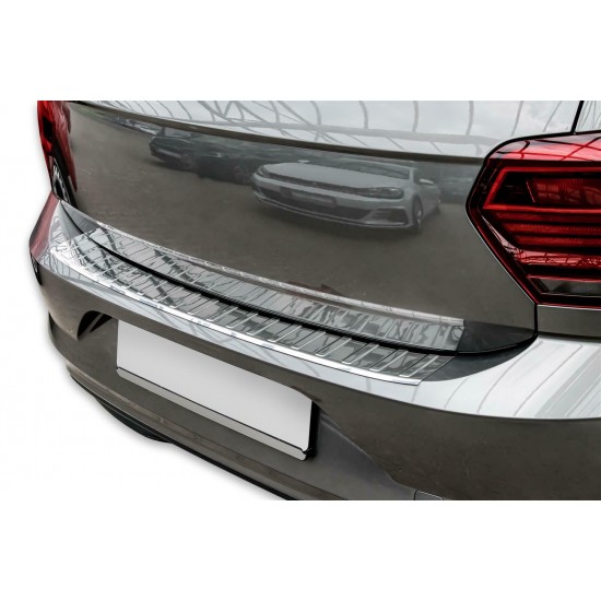 Ornament protectie bara spate/portbagaj crom VW Polo 6, VI din 2017