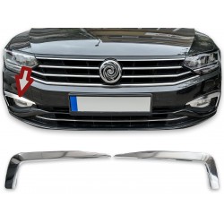 Ornamente cromate pentru proiectoare, bara fata Volkswagen Passat B8 Facelift din 2020