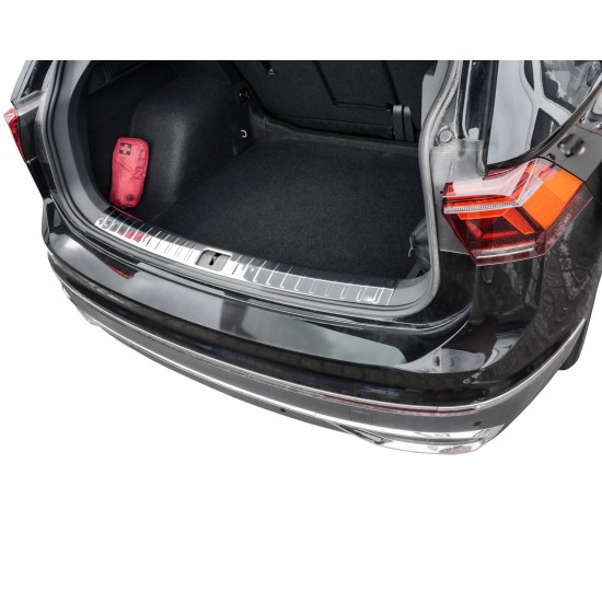 Set de 2 protectii bara spate si interior portbagaj crom premium pentru VW Tiguan II, 2 din 2016