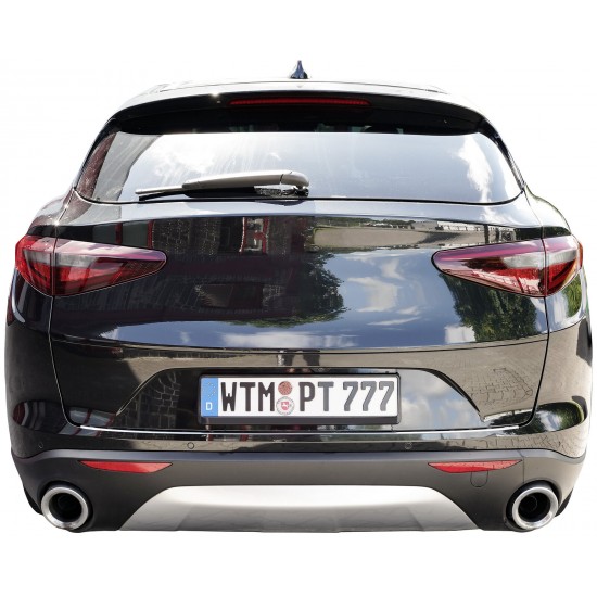 Ornament protectie portbagaj/bara spate crom pentru Alfa Romeo Stelvio din 2017