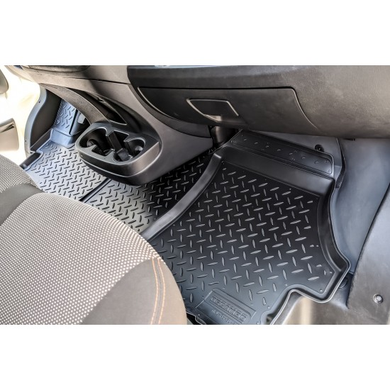 Set de 3 covorase cauciuc 3D stil tavita premium pentru Opel Movano C Cargo din 2021