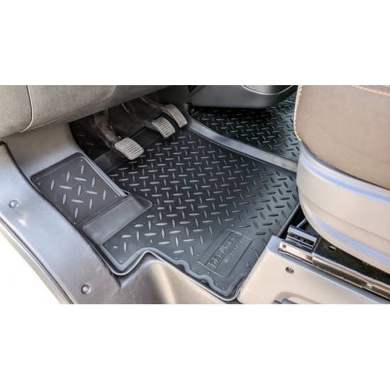 Set de 3 covorase cauciuc 3D stil tavita premium pentru Opel Movano C Cargo din 2021