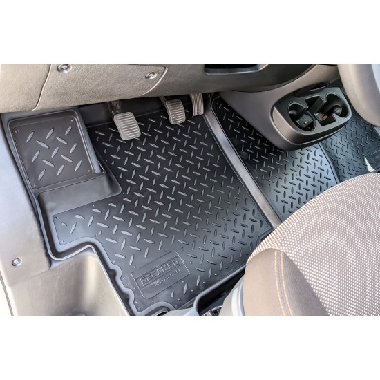Set de 3 covorase cauciuc 3D stil tavita premium pentru Opel Movano C Cargo din 2021