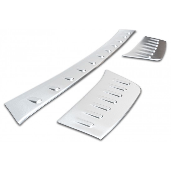 Set de 3 ornamente protectie bara spate/portbagaj mat pentru Opel Grandland X din 2017