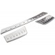 Set de 3 ornamente protectie bara spate/portbagaj crom pentru Opel Grandland X din 2017