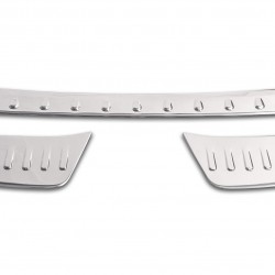 Set de 3 ornamente protectie bara spate/portbagaj crom pentru Opel Grandland X din 2017
