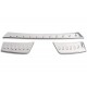 Set de 3 ornamente protectie bara spate/portbagaj crom pentru Opel Grandland X din 2017