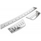Set de 3 ornamente protectie bara spate/portbagaj crom pentru Opel Grandland X din 2017