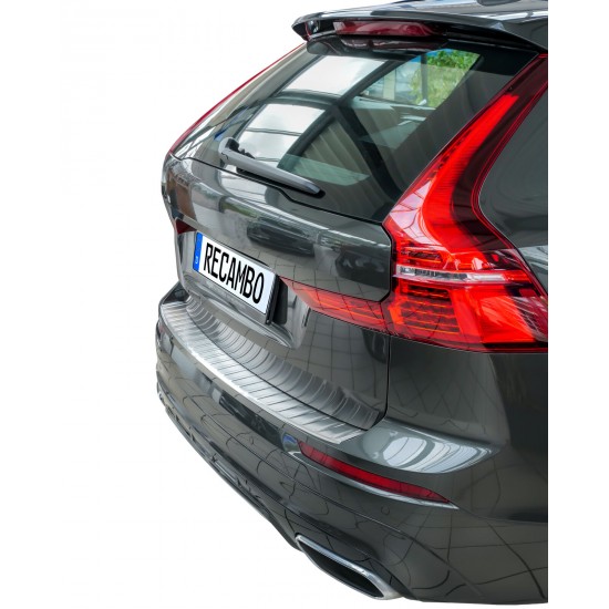 Ornament protectie portbagaj/bara spate mat pentru Volvo XC60 II, 2 din 2017